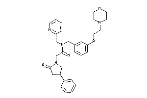 Image of 2-(2-keto-4-phenyl-pyrrolidino)-N-[3-(2-morpholinoethoxy)benzyl]-N-(2-pyridylmethyl)acetamide