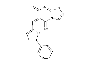 Image of 5-imino-6-[(5-phenyl-2-furyl)methylene]-[1,2,4]thiadiazolo[4,5-a]pyrimidin-7-one