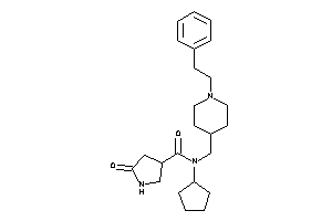 N-cyclopentyl-5-keto-N-[(1-phenethyl-4-piperidyl)methyl]pyrrolidine-3-carboxamide