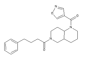 1-[1-(isoxazole-4-carbonyl)-2,3,4,4a,5,7,8,8a-octahydro-1,6-naphthyridin-6-yl]-4-phenyl-butan-1-one