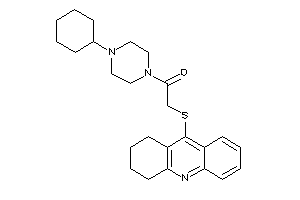 Image of 1-(4-cyclohexylpiperazino)-2-(1,2,3,4-tetrahydroacridin-9-ylthio)ethanone