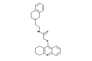 N-[2-(3,4-dihydro-1H-isoquinolin-2-yl)ethyl]-2-(1,2,3,4-tetrahydroacridin-9-ylthio)acetamide