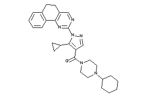 (4-cyclohexylpiperazino)-[5-cyclopropyl-1-(5,6-dihydrobenzo[h]quinazolin-2-yl)pyrazol-4-yl]methanone