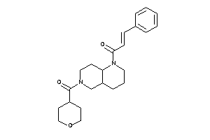 Image of 3-phenyl-1-[6-(tetrahydropyran-4-carbonyl)-2,3,4,4a,5,7,8,8a-octahydro-1,6-naphthyridin-1-yl]prop-2-en-1-one