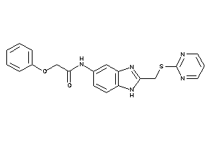 2-phenoxy-N-[2-[(2-pyrimidylthio)methyl]-1H-benzimidazol-5-yl]acetamide