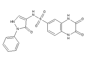 2,3-diketo-N-(5-keto-1-phenyl-3-pyrazolin-4-yl)-1,4-dihydroquinoxaline-6-sulfonamide