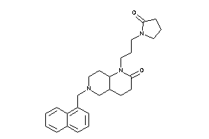 1-[3-(2-ketopyrrolidino)propyl]-6-(1-naphthylmethyl)-4,4a,5,7,8,8a-hexahydro-3H-1,6-naphthyridin-2-one