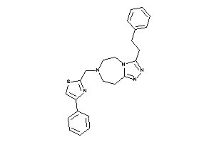 2-[(3-phenethyl-5,6,8,9-tetrahydro-[1,2,4]triazolo[3,4-g][1,4]diazepin-7-yl)methyl]-4-phenyl-thiazole