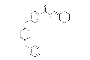 4-[(4-benzylpiperazino)methyl]-N-(cyclohexylideneamino)benzamide