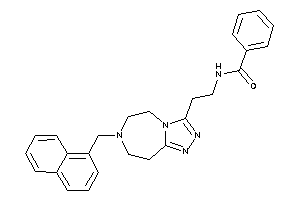 N-[2-[7-(1-naphthylmethyl)-5,6,8,9-tetrahydro-[1,2,4]triazolo[3,4-g][1,4]diazepin-3-yl]ethyl]benzamide