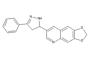 Image of 7-(5-phenyl-2-pyrazolin-3-yl)-[1,3]dioxolo[4,5-g]quinoline