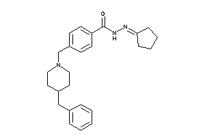 4-[(4-benzylpiperidino)methyl]-N-(cyclopentylideneamino)benzamide