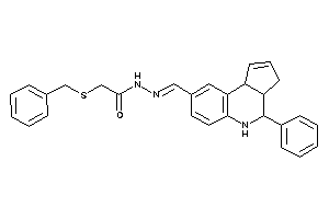 2-(benzylthio)-N-[(4-phenyl-3a,4,5,9b-tetrahydro-3H-cyclopenta[c]quinolin-8-yl)methyleneamino]acetamide