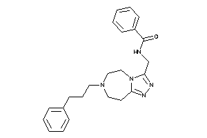 N-[[7-(3-phenylpropyl)-5,6,8,9-tetrahydro-[1,2,4]triazolo[3,4-g][1,4]diazepin-3-yl]methyl]benzamide