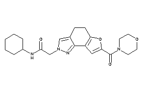 Image of N-cyclohexyl-2-[7-(morpholine-4-carbonyl)-4,5-dihydrofuro[2,3-g]indazol-2-yl]acetamide