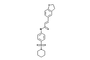 Image of 3-coumaran-5-yl-N-(4-piperidinosulfonylphenyl)acrylamide