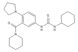Image of 1-cyclohexyl-3-[3-(piperidine-1-carbonyl)-4-pyrrolidino-phenyl]urea