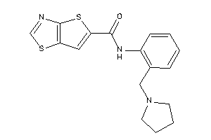 N-[2-(pyrrolidinomethyl)phenyl]thieno[2,3-d]thiazole-5-carboxamide