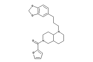 Image of [1-[3-(1,3-benzodioxol-5-yl)propyl]-2,3,4,4a,5,7,8,8a-octahydro-1,6-naphthyridin-6-yl]-(2-furyl)methanone