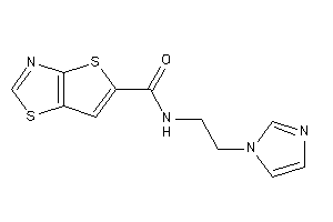Image of N-(2-imidazol-1-ylethyl)thieno[2,3-d]thiazole-5-carboxamide