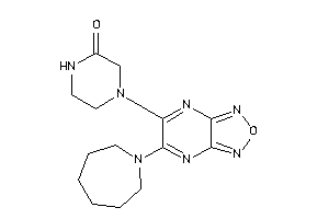 4-[5-(azepan-1-yl)furazano[3,4-b]pyrazin-6-yl]piperazin-2-one