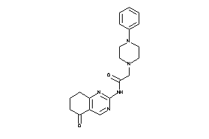 N-(5-keto-7,8-dihydro-6H-quinazolin-2-yl)-2-(4-phenylpiperazino)acetamide