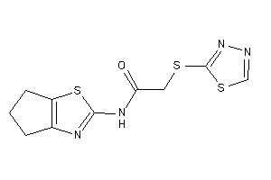 Image of N-(5,6-dihydro-4H-cyclopenta[d]thiazol-2-yl)-2-(1,3,4-thiadiazol-2-ylthio)acetamide
