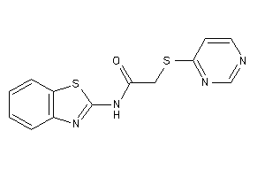 N-(1,3-benzothiazol-2-yl)-2-(4-pyrimidylthio)acetamide