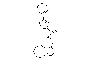 Image of 2-phenyl-N-(6,7,8,9-tetrahydro-5H-[1,2,4]triazolo[4,3-a]azepin-3-ylmethyl)thiazole-4-carboxamide