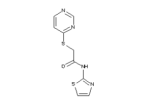 Image of 2-(4-pyrimidylthio)-N-thiazol-2-yl-acetamide