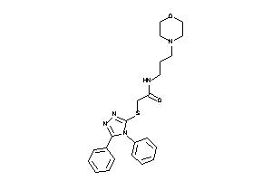 Image of 2-[(4,5-diphenyl-1,2,4-triazol-3-yl)thio]-N-(3-morpholinopropyl)acetamide