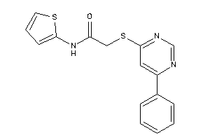 2-[(6-phenylpyrimidin-4-yl)thio]-N-(2-thienyl)acetamide