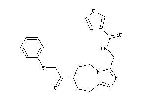 N-[[7-[2-(phenylthio)acetyl]-5,6,8,9-tetrahydro-[1,2,4]triazolo[3,4-g][1,4]diazepin-3-yl]methyl]-3-furamide