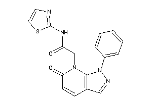 2-(6-keto-1-phenyl-pyrazolo[3,4-b]pyridin-7-yl)-N-thiazol-2-yl-acetamide