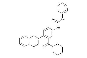 1-[4-(3,4-dihydro-1H-isoquinolin-2-yl)-3-(piperidine-1-carbonyl)phenyl]-3-phenyl-urea