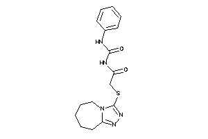 Image of N-(phenylcarbamoyl)-2-(6,7,8,9-tetrahydro-5H-[1,2,4]triazolo[4,3-a]azepin-3-ylthio)acetamide