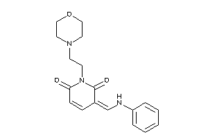 Image of 3-(anilinomethylene)-1-(2-morpholinoethyl)pyridine-2,6-quinone