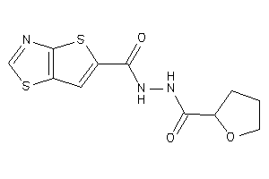 Image of N'-(tetrahydrofuran-2-carbonyl)thieno[2,3-d]thiazole-5-carbohydrazide