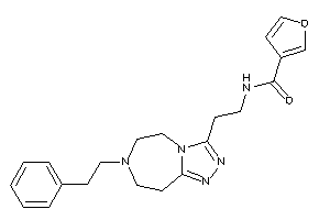 N-[2-(7-phenethyl-5,6,8,9-tetrahydro-[1,2,4]triazolo[3,4-g][1,4]diazepin-3-yl)ethyl]-3-furamide