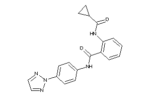 2-(cyclopropanecarbonylamino)-N-[4-(triazol-2-yl)phenyl]benzamide