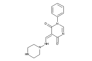 Image of 1-phenyl-5-[(piperazinoamino)methylene]pyrimidine-4,6-quinone