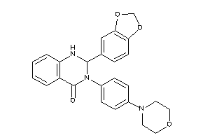 2-(1,3-benzodioxol-5-yl)-3-(4-morpholinophenyl)-1,2-dihydroquinazolin-4-one