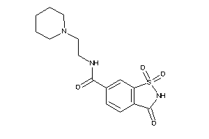 Image of 1,1,3-triketo-N-(2-piperidinoethyl)-1,2-benzothiazole-6-carboxamide