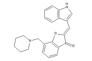 2-(1H-indol-3-ylmethylene)-7-(piperidinomethyl)coumaran-3-one