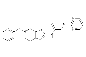 N-(6-benzyl-5,7-dihydro-4H-thieno[2,3-c]pyridin-2-yl)-2-(2-pyrimidylthio)acetamide