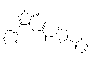 N-[4-(2-furyl)thiazol-2-yl]-2-(2-keto-4-phenyl-4-thiazolin-3-yl)acetamide