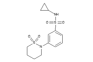 N-cyclopropyl-3-(1,1-diketothiazinan-2-yl)benzenesulfonamide