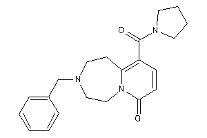 3-benzyl-10-(pyrrolidine-1-carbonyl)-1,2,4,5-tetrahydropyrido[2,1-g][1,4]diazepin-7-one