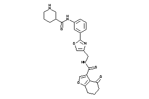 N-[3-[4-[[(4-keto-6,7-dihydro-5H-benzofuran-3-carbonyl)amino]methyl]oxazol-2-yl]phenyl]nipecotamide