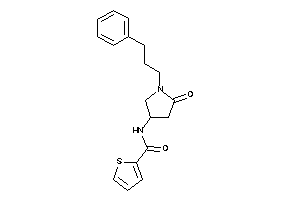 N-[5-keto-1-(3-phenylpropyl)pyrrolidin-3-yl]thiophene-2-carboxamide